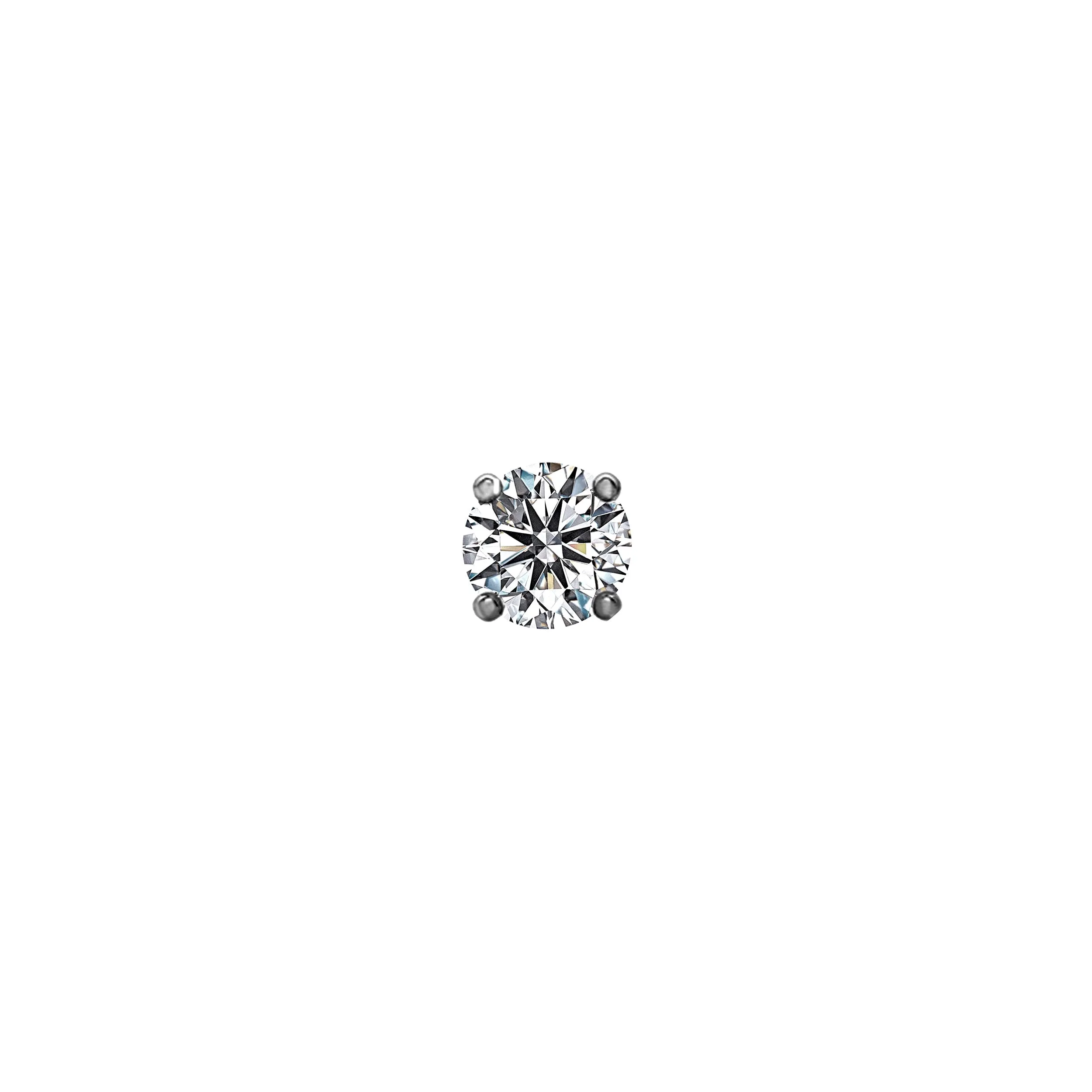 0.30tcw Round Diamonds in 14K White Gold Solitaire Stud Earrings