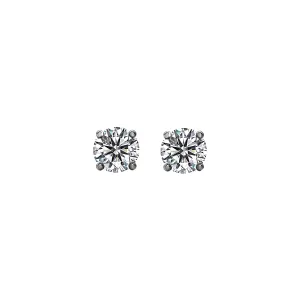 0.30tcw Round Diamonds in 14K White Gold Solitaire Stud Earrings