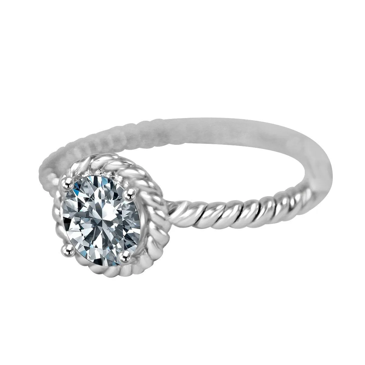 0.5CT Round Diamond Veneer Engagement Ring. 635R75067