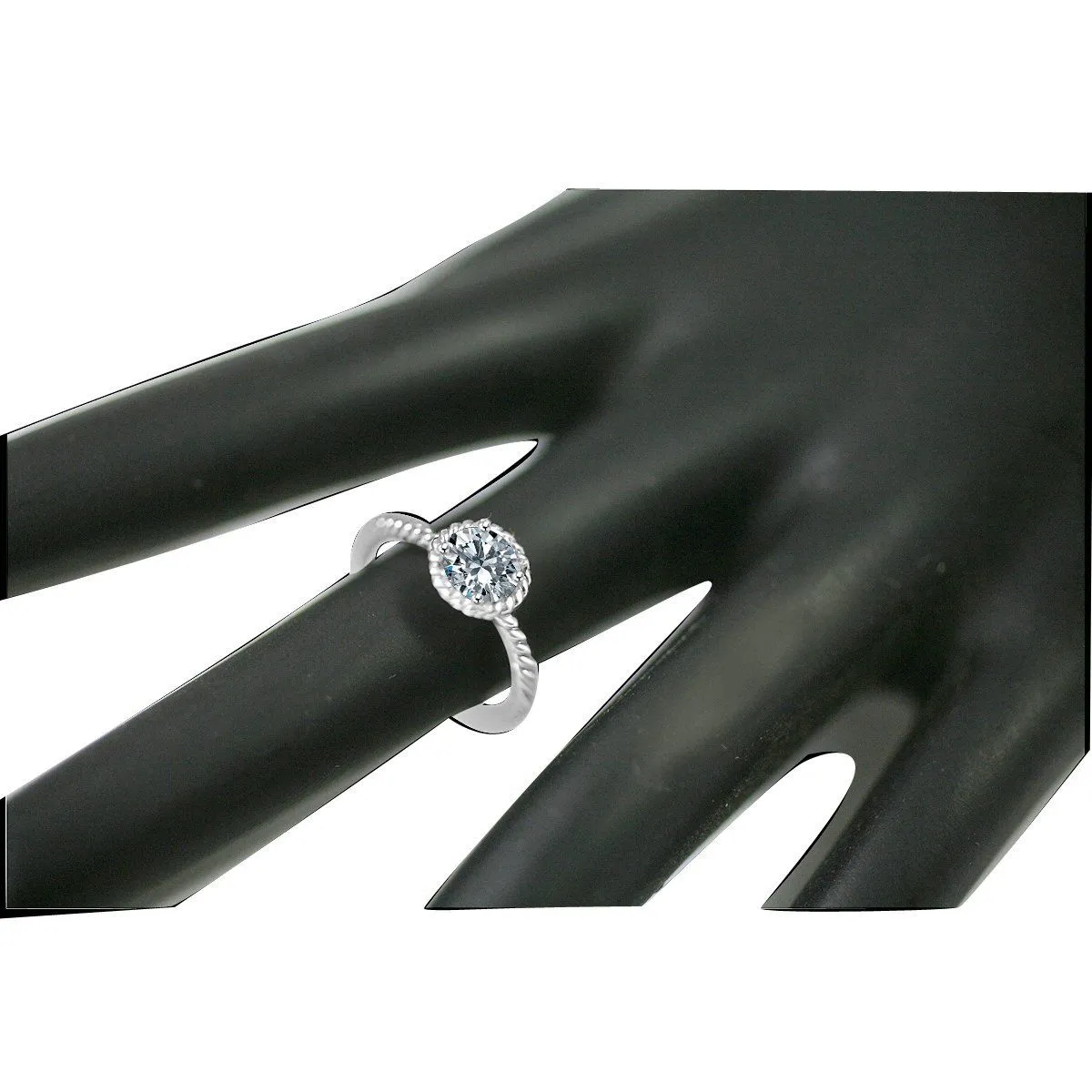 0.5CT Round Diamond Veneer Engagement Ring. 635R75067