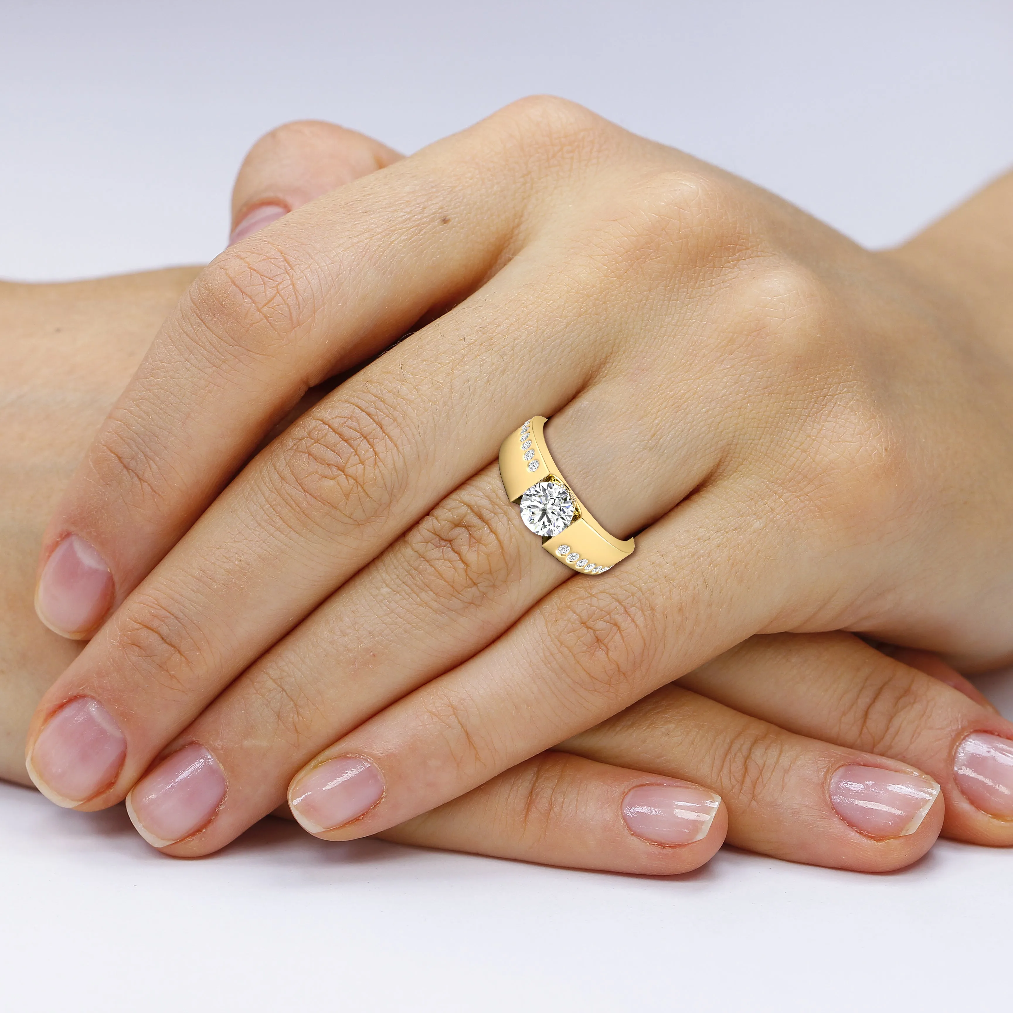 0.70-3.20 CT Round Cut Lab Grown Diamonds - Engagement Ring
