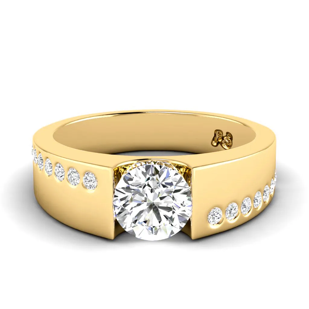 0.70-3.20 CT Round Cut Lab Grown Diamonds - Engagement Ring