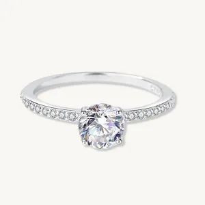 0.8 ct The Lydia Moissanite Diamond Engagement Ring