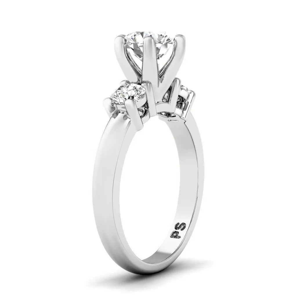 0.90-3.40 CT Round Cut Lab Grown Diamonds - Engagement Ring