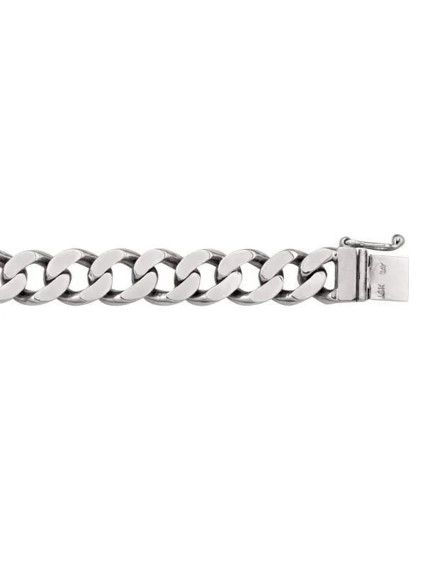 10, 14 Karat Gold Curb Link 9.9mm Bracelet