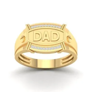 10K 0.08CT D-MENS RINGS "DAD"