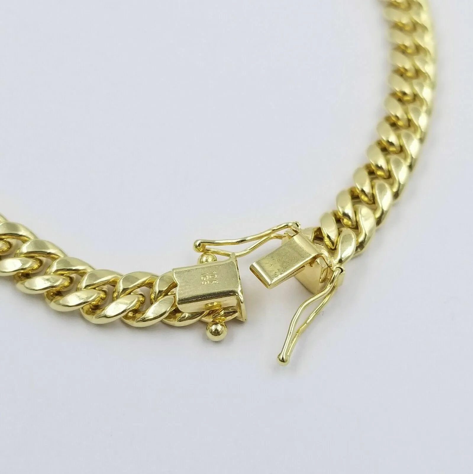 10k Yellow Gold Bracelet Ladies 7 inch Miami Cuban Link Real 10kt 6mm FOR Women