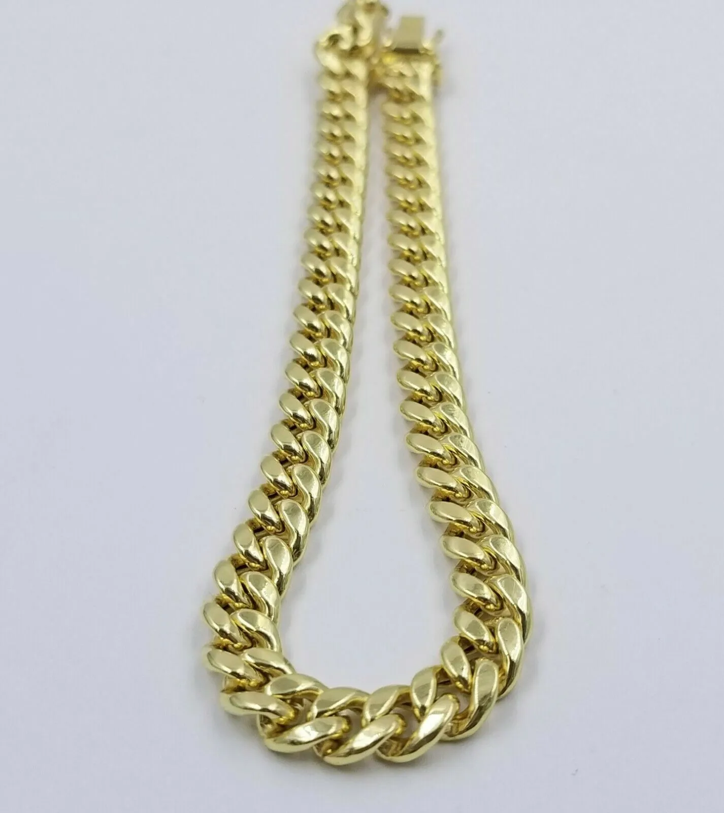 10k Yellow Gold Bracelet Ladies 7 inch Miami Cuban Link Real 10kt 6mm FOR Women