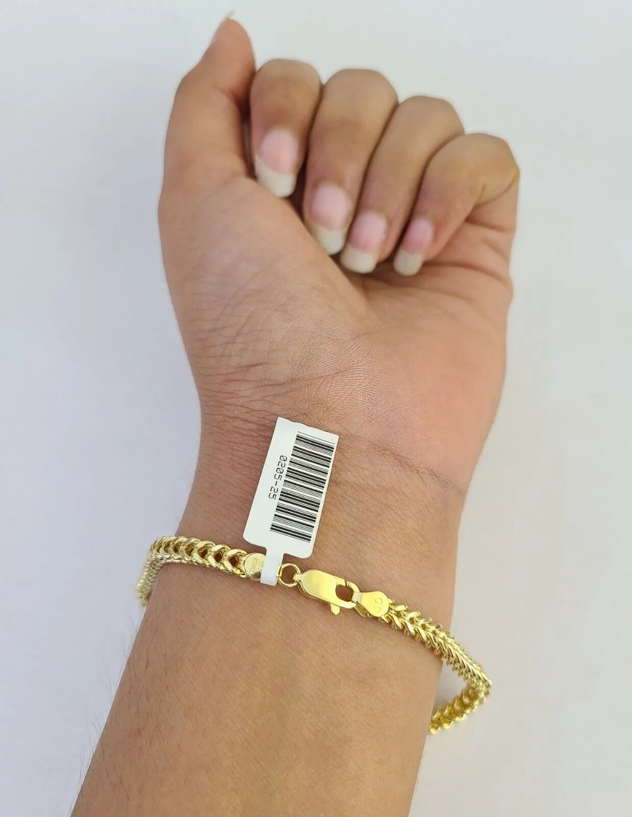 10k Yellow Gold Franco Bracelet 3mm 8" Inch Men Women Link Real