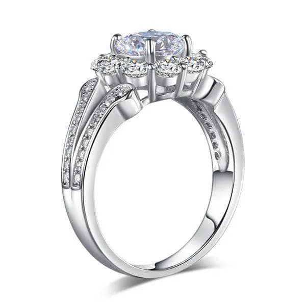 1.25 Ct Diamond Art Deco Vintage style Engagement Ring