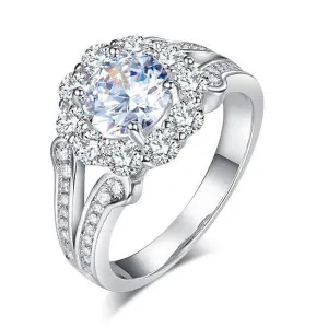 1.25 Ct Diamond Art Deco Vintage style Engagement Ring