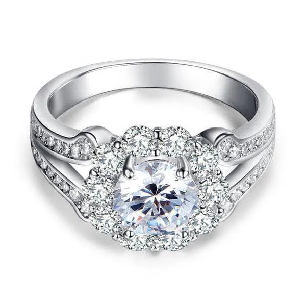 1.25 Ct Diamond Art Deco Vintage style Engagement Ring