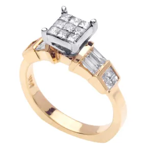 1.25ct 14K or 18K White Gold Diamond Ring