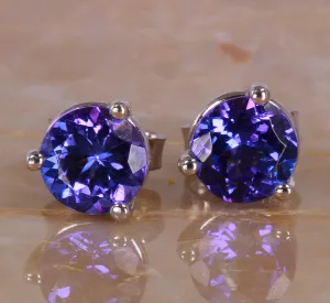 14 kt. White Gold Stud Earrings Weigh 1.35 ct. Total Weight