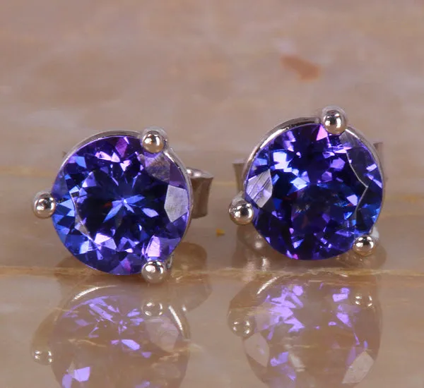 14 kt. White Gold Stud Earrings Weigh 1.35 ct. Total Weight