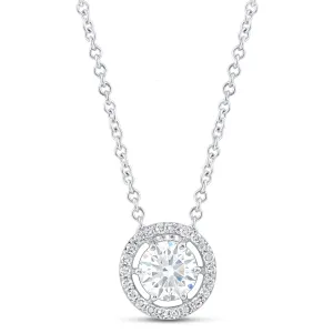 14K & 1 1/4 TCW Lab Grown Diamond Necklace