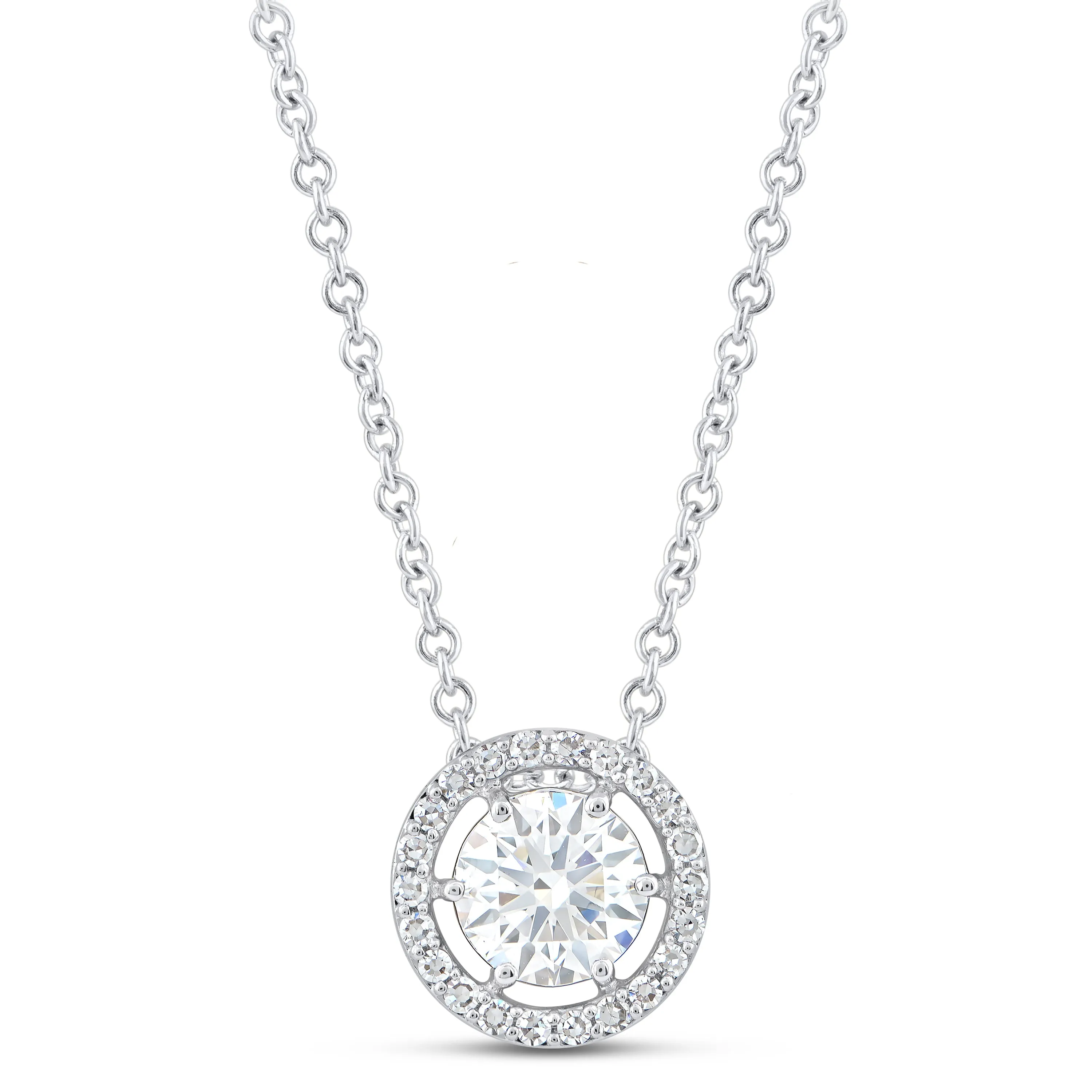 14K & 1 1/4 TCW Lab Grown Diamond Necklace