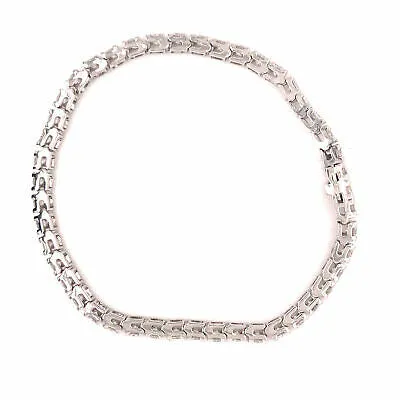 14K Diamond 6.28 Carat Tennis Bracelet White Gold
