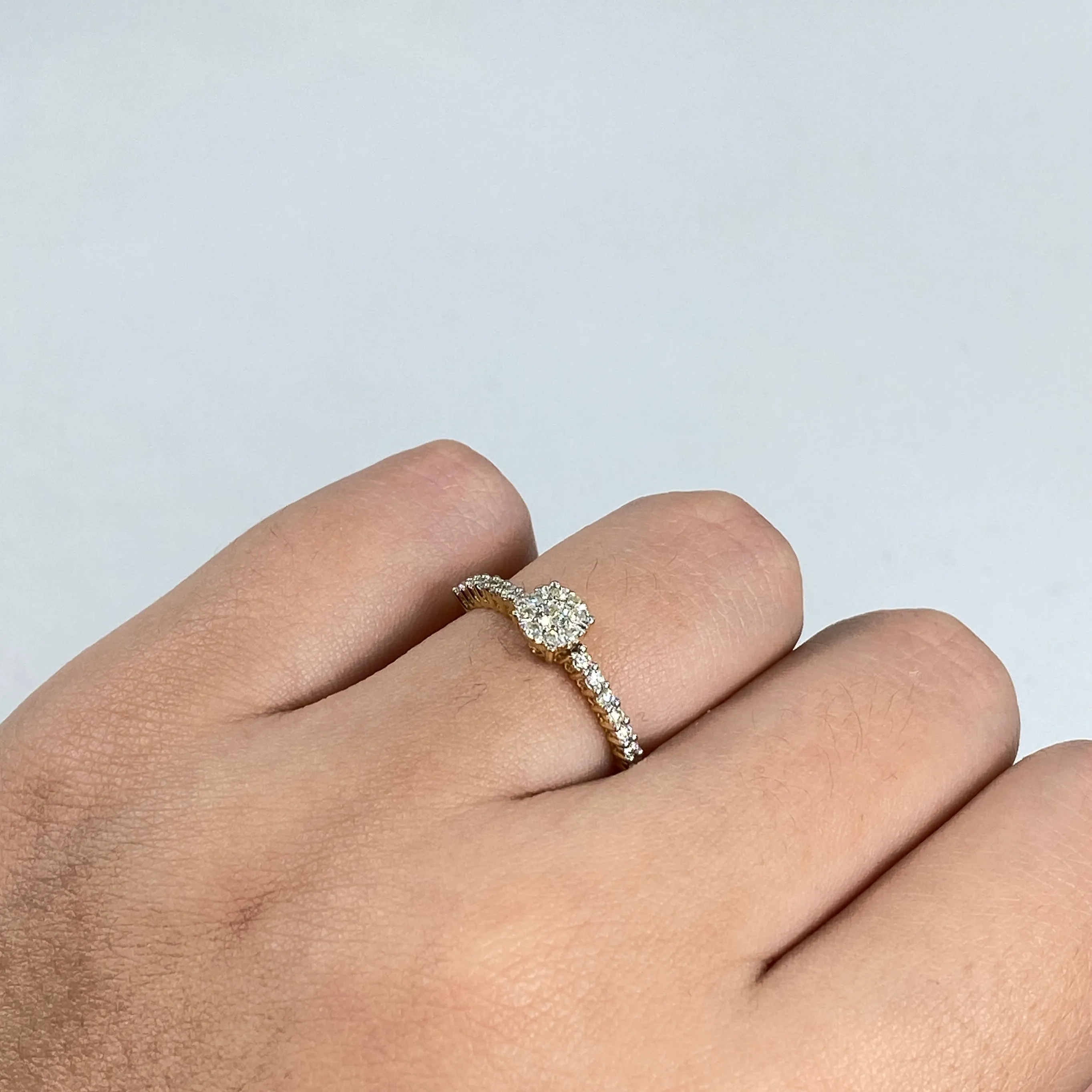 14K Diamond Cherish Engagement Ring