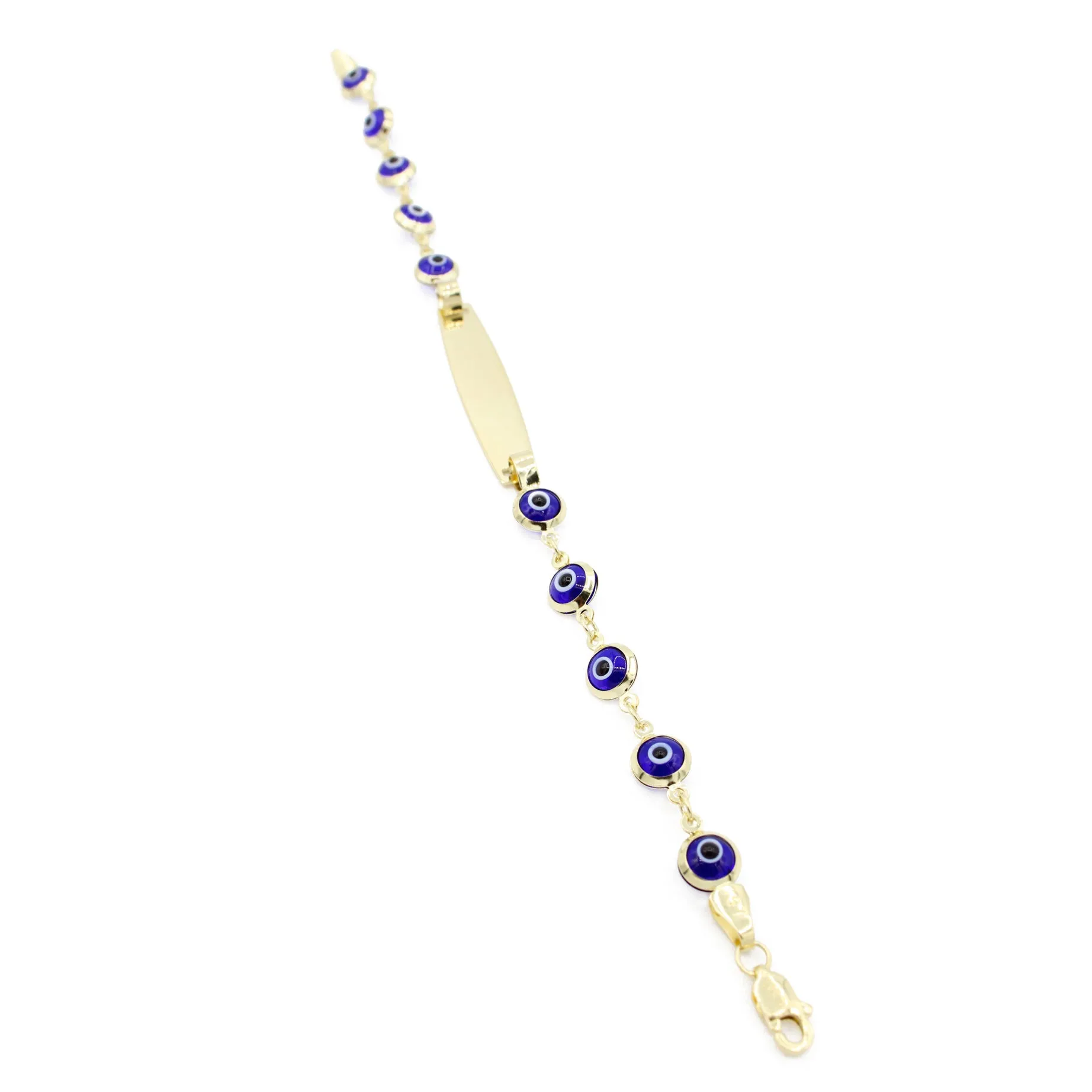 14K Fatima Eye 🧿 Baby Bracelet For Engraving -JTJ™