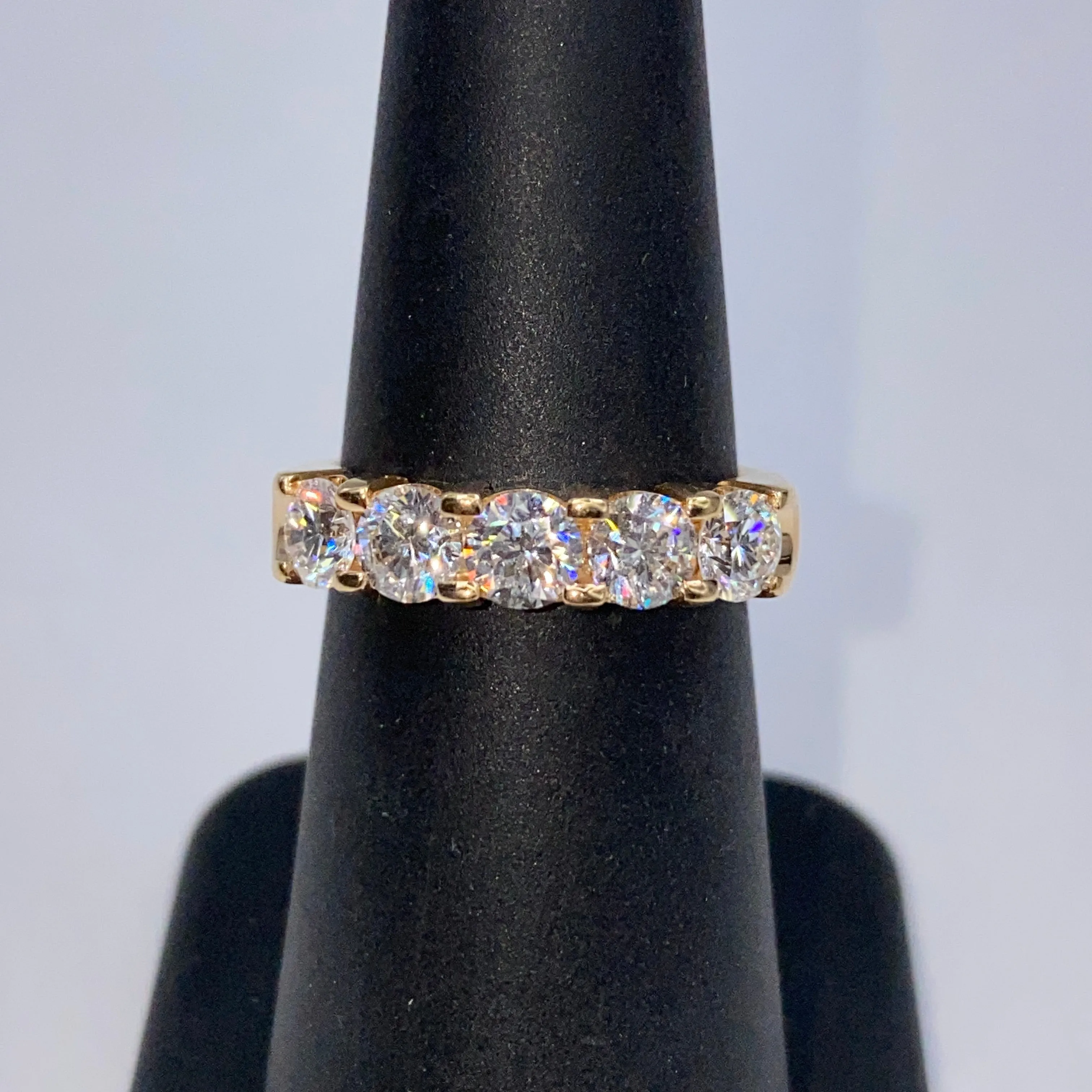 14K Five Stone Diamond Ring