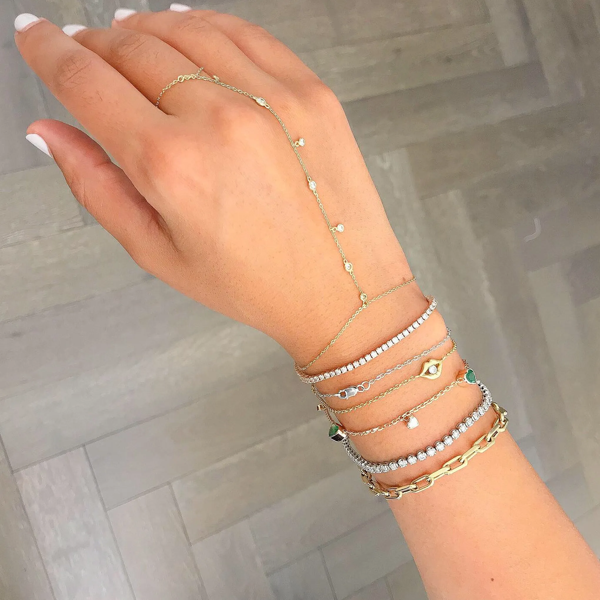 14K Gold Thick Oval Link Bracelet ~ Small Links