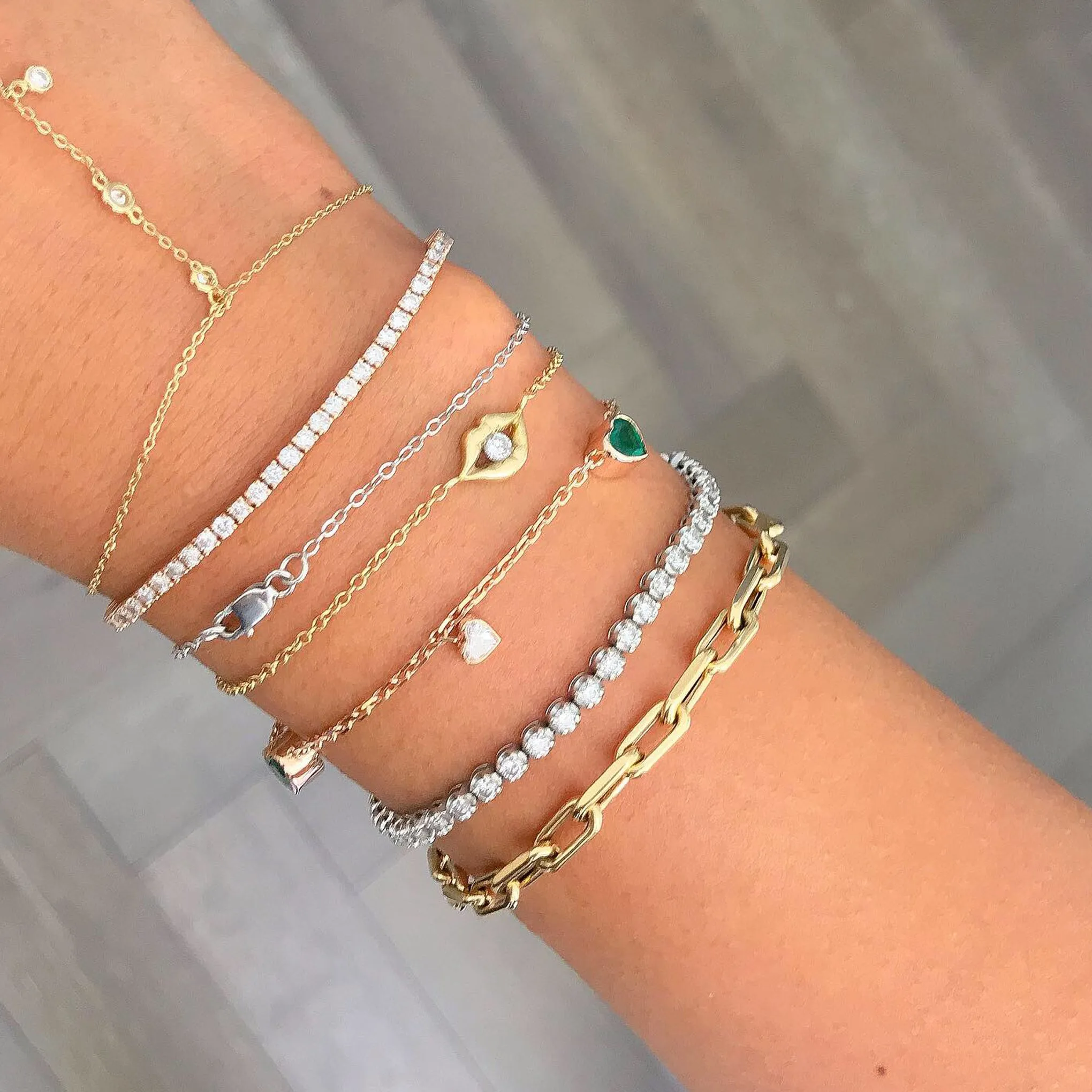 14K Gold Thick Oval Link Bracelet ~ Small Links