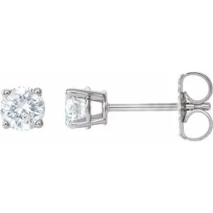 14K Rose 1/5 CTW Natural Diamond Stud Earrings