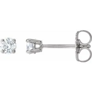 14K Rose 1/5 CTW Natural Diamond Stud Earrings