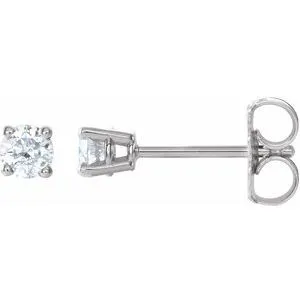 14K Rose 1/5 CTW Natural Diamond Stud Earrings