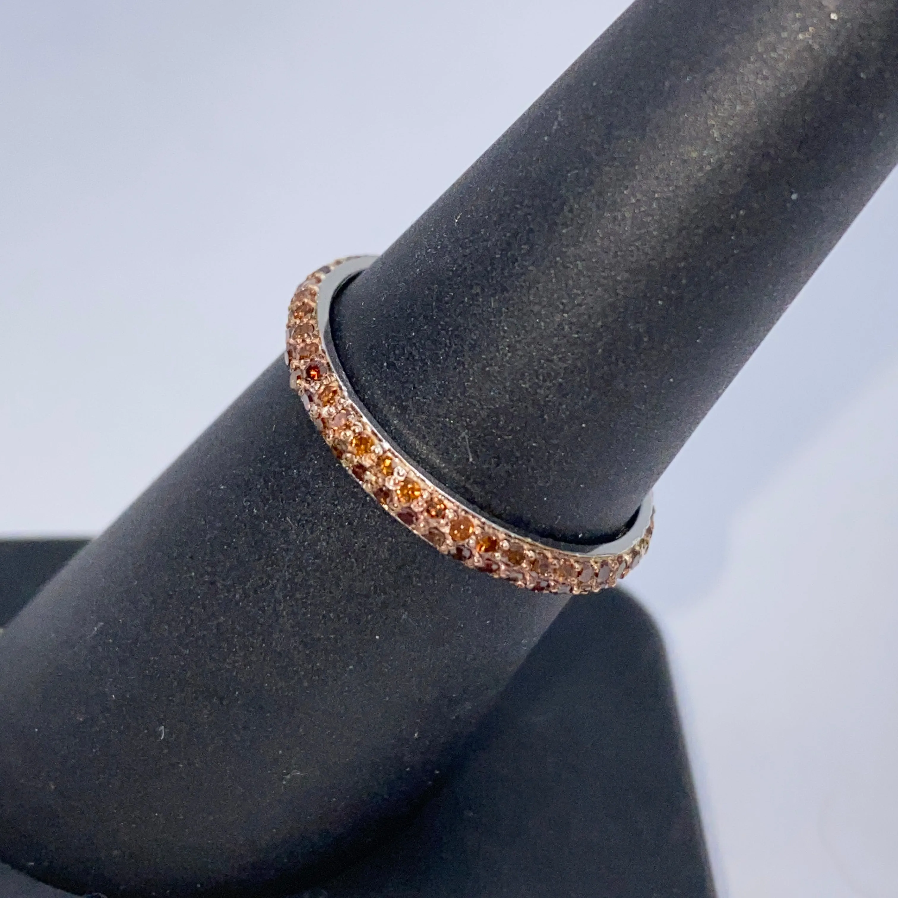 14K Saturn Infinity Diamond Ring