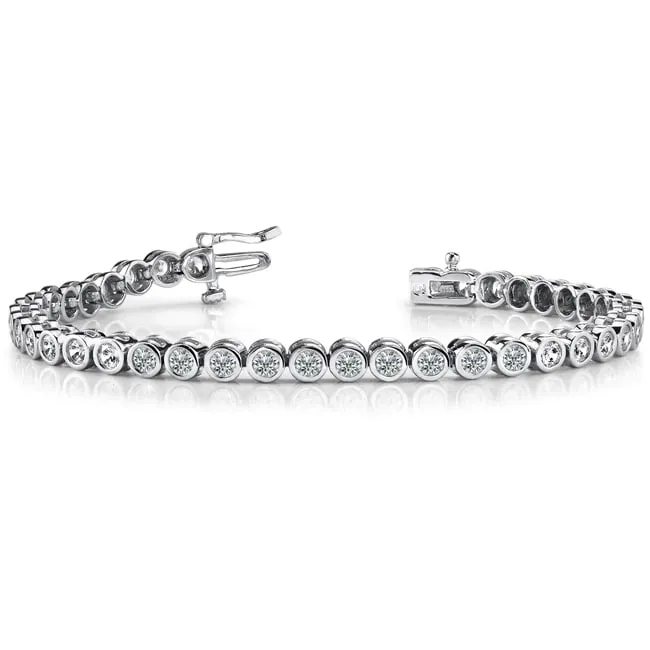 14k Solid Gold Diamond Tennis Bracelet (2.08.cts.tw)