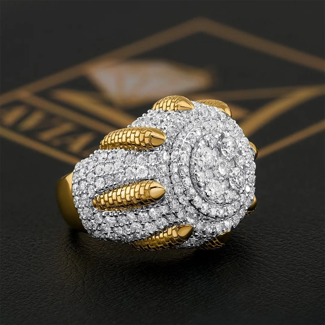 14K Two Tone Gold Diamond Ring 5.27 Ctw