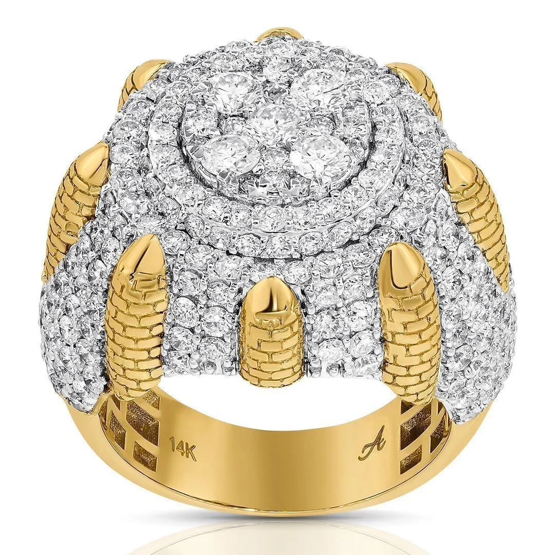 14K Two Tone Gold Diamond Ring 5.27 Ctw