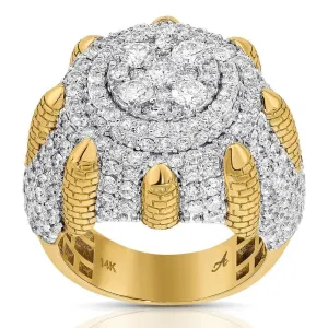 14K Two Tone Gold Diamond Ring 5.27 Ctw
