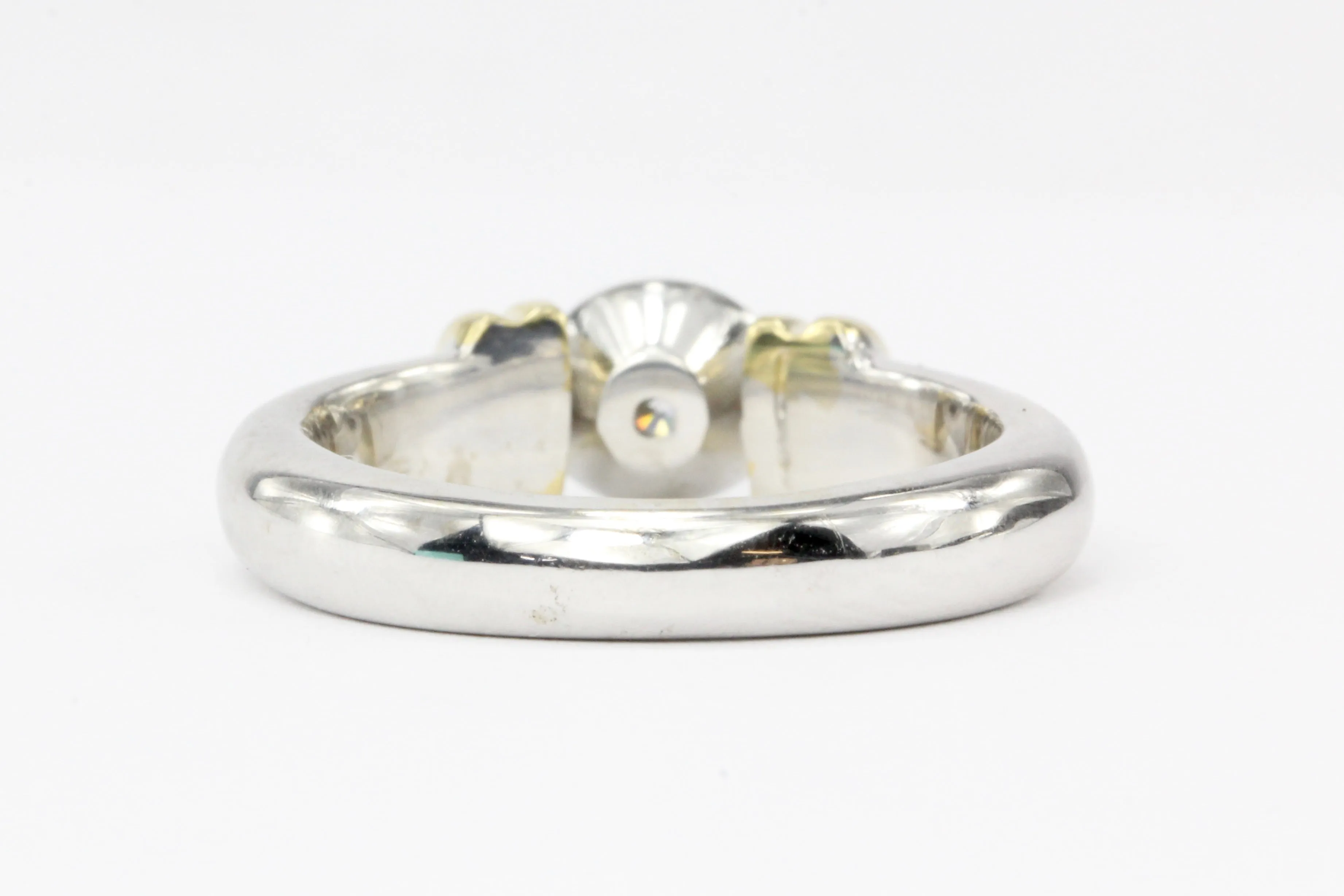 14K White & Yellow Gold .20CT Diamond Engagement Ring