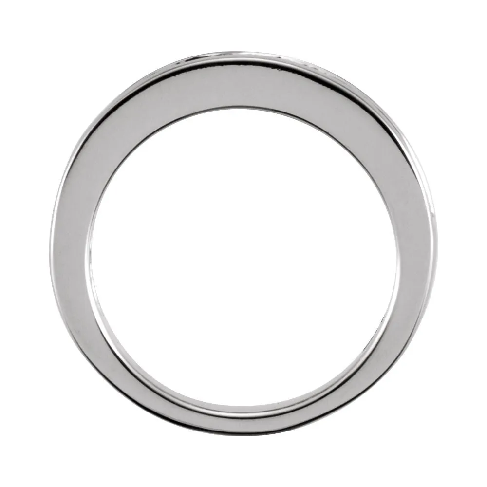 14k White Gold 3/4 CTW Diamond Anniversary Ring Size 6