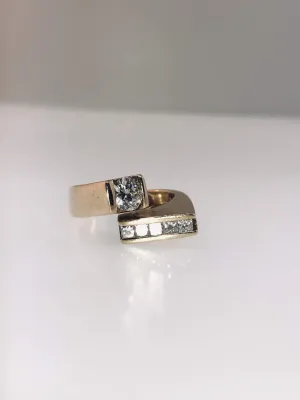 14K White Gold Diamond Ring
