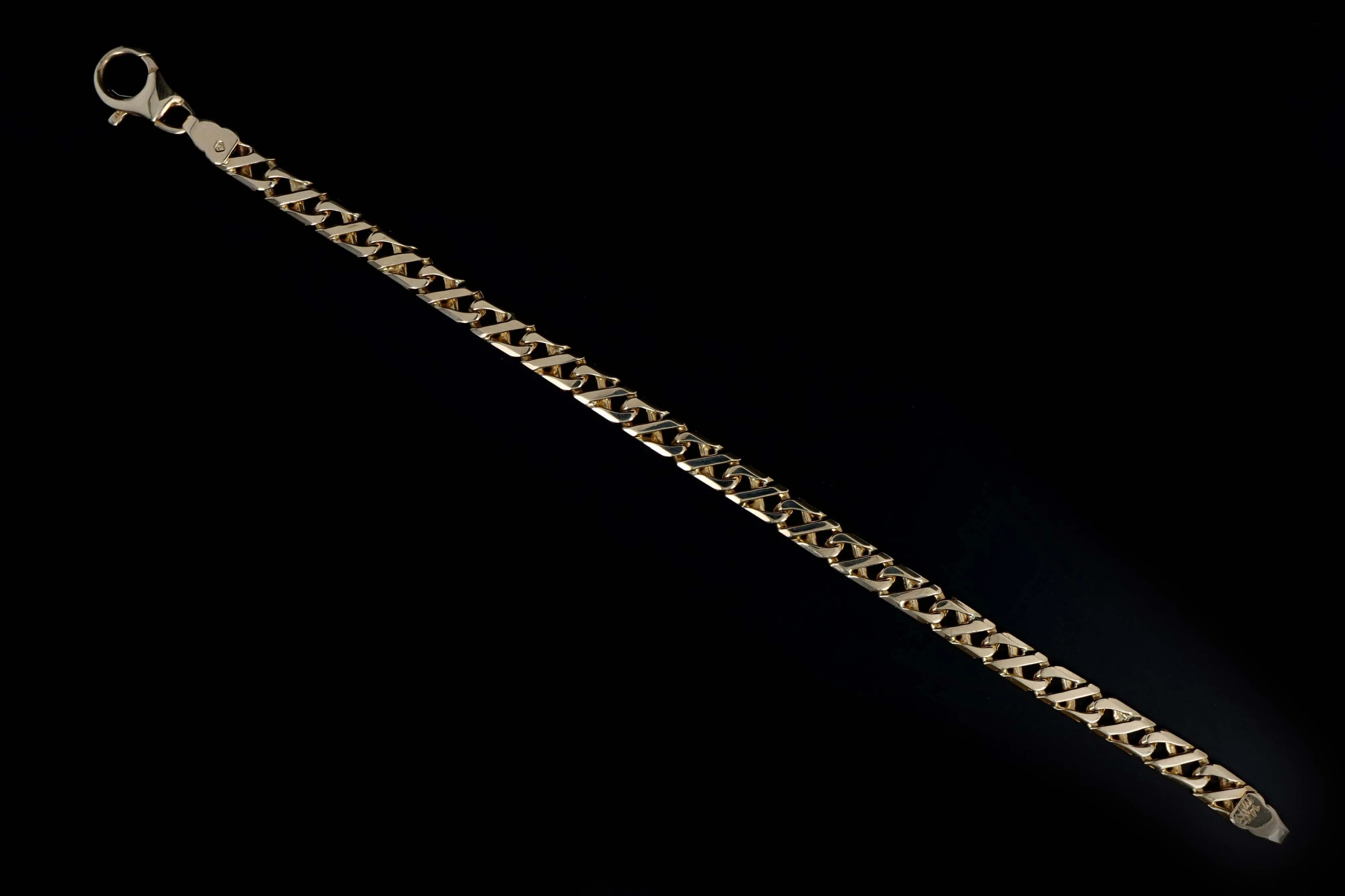 14K Yellow Gold Anchor Link Bracelet