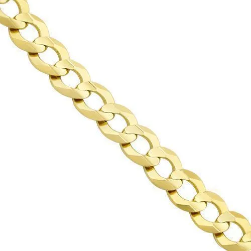 14K Yellow Gold Curb Bracelet Small Size