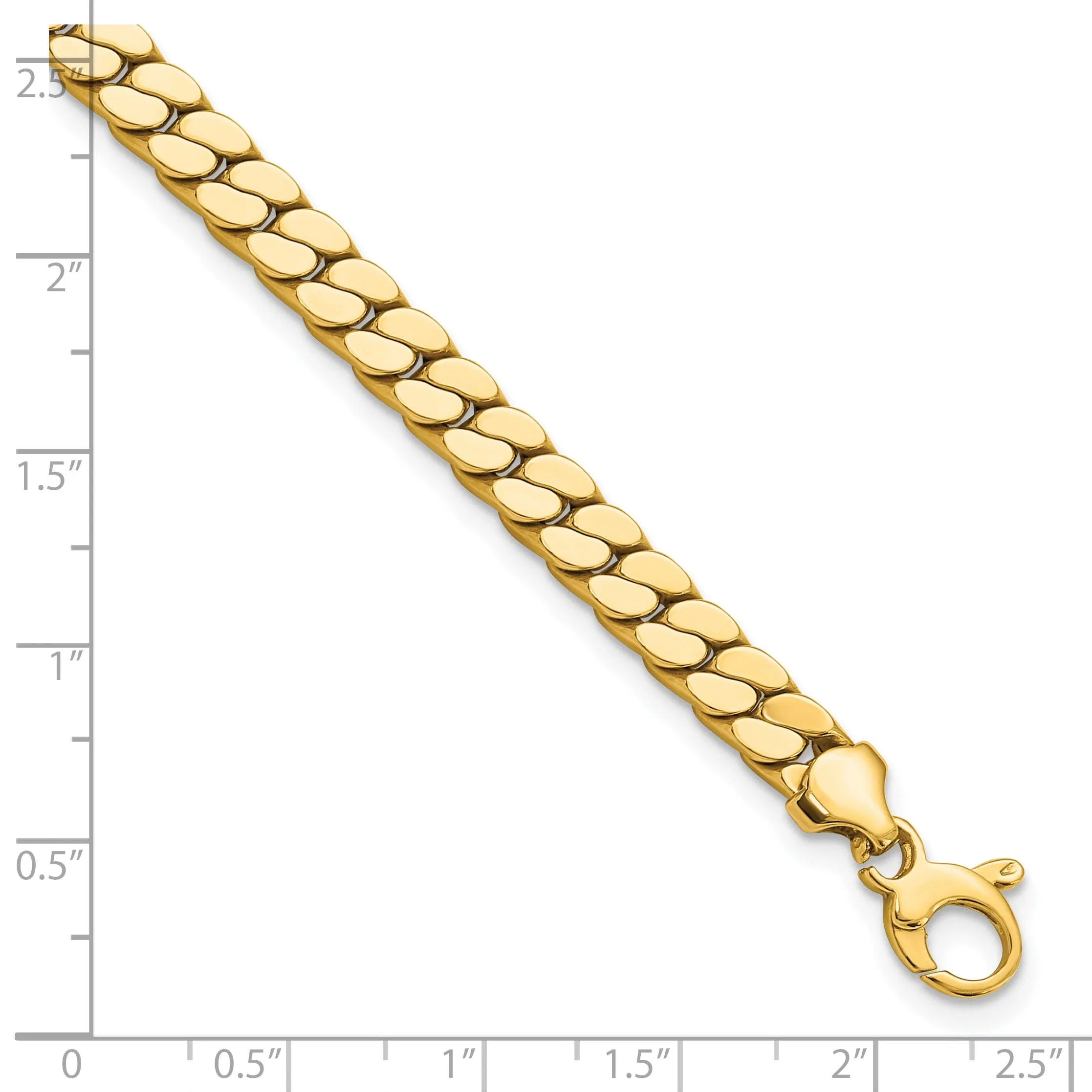14k Yellow Gold Men's Fancy Link Bracelets