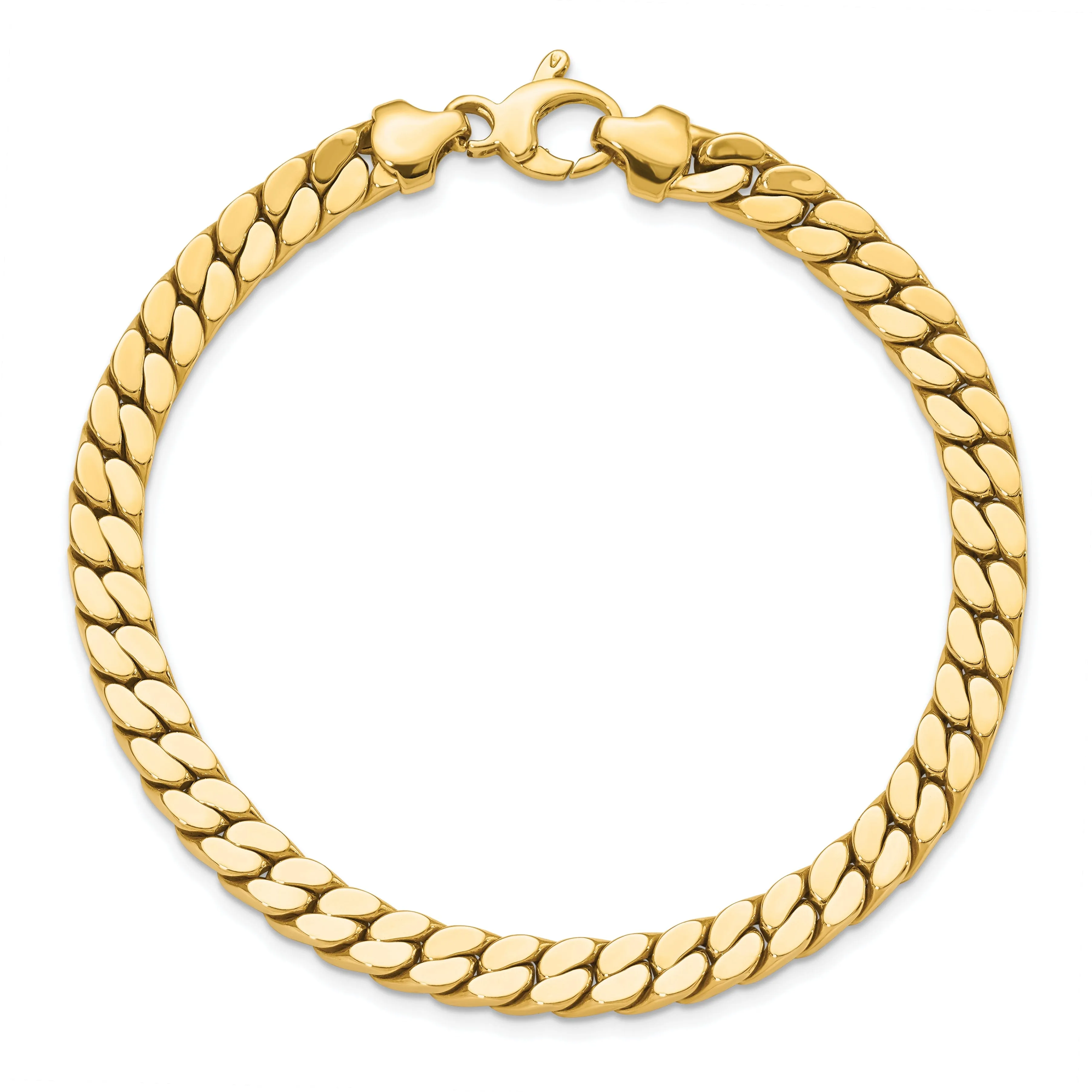 14k Yellow Gold Men's Fancy Link Bracelets