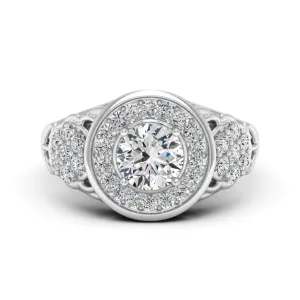 1.55 d.e.w. cts Katie Moissanite Ring