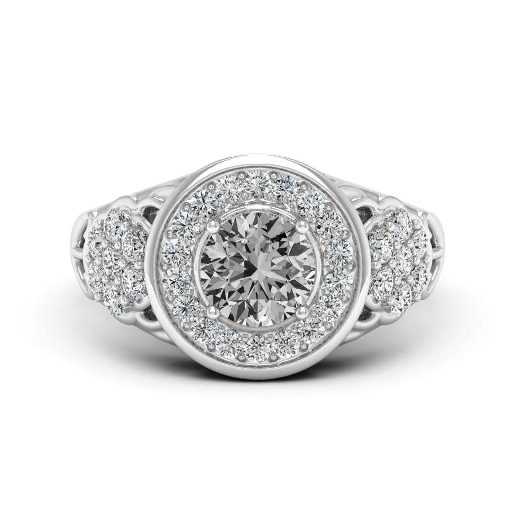 1.55 d.e.w. cts Katie Moissanite Ring
