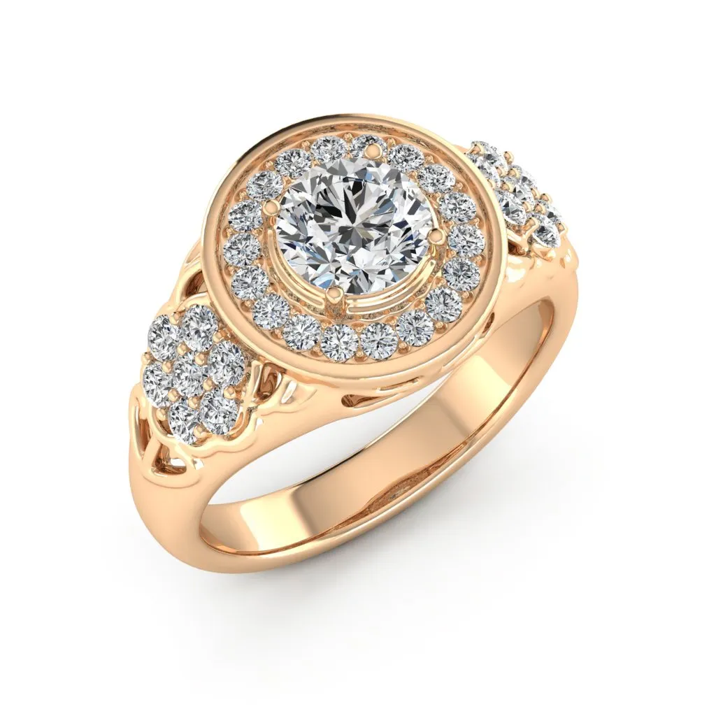 1.55 d.e.w. cts Katie Moissanite Ring