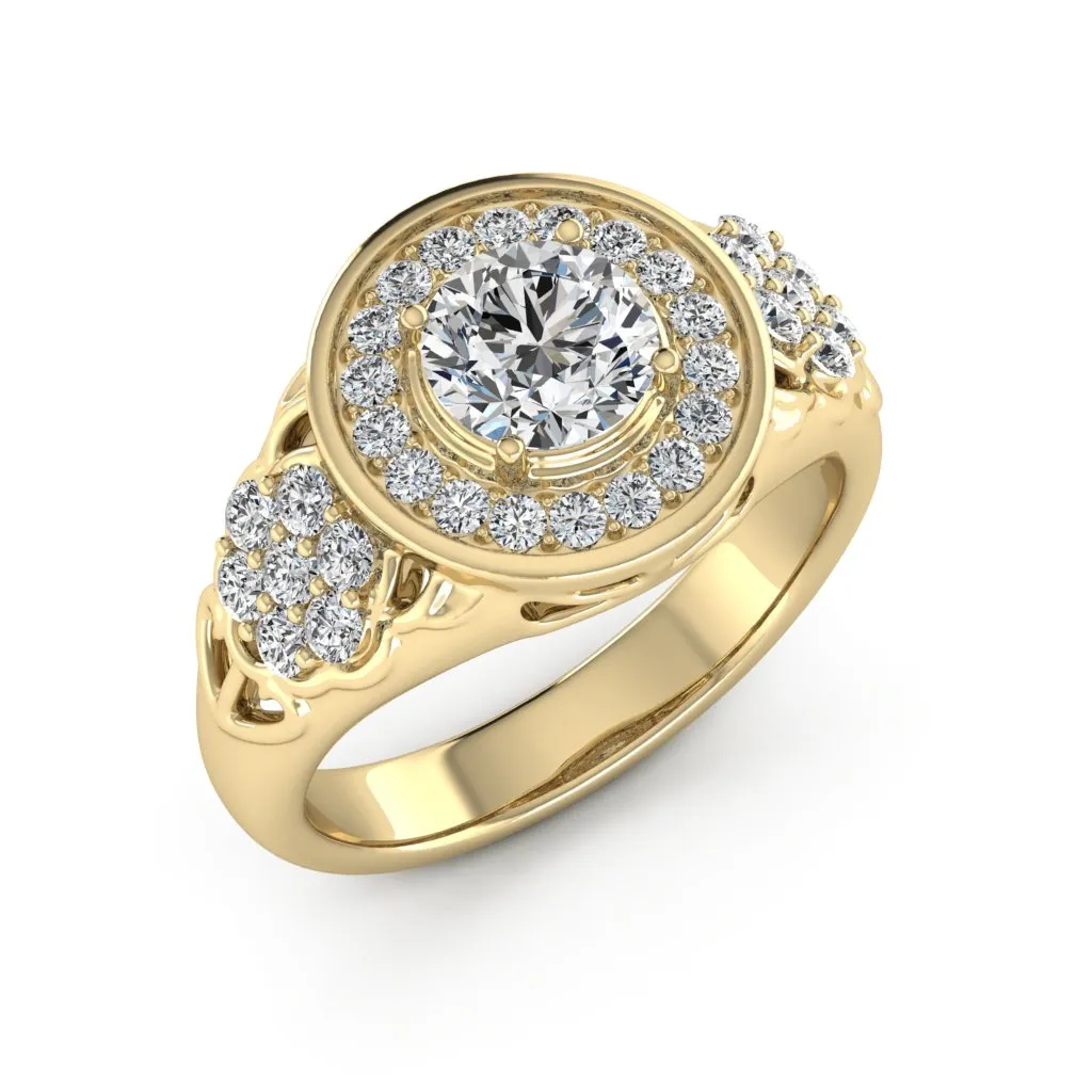 1.55 d.e.w. cts Katie Moissanite Ring