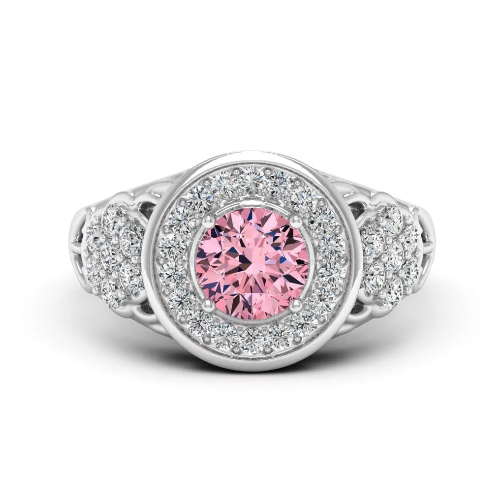 1.55 d.e.w. cts Katie Moissanite Ring