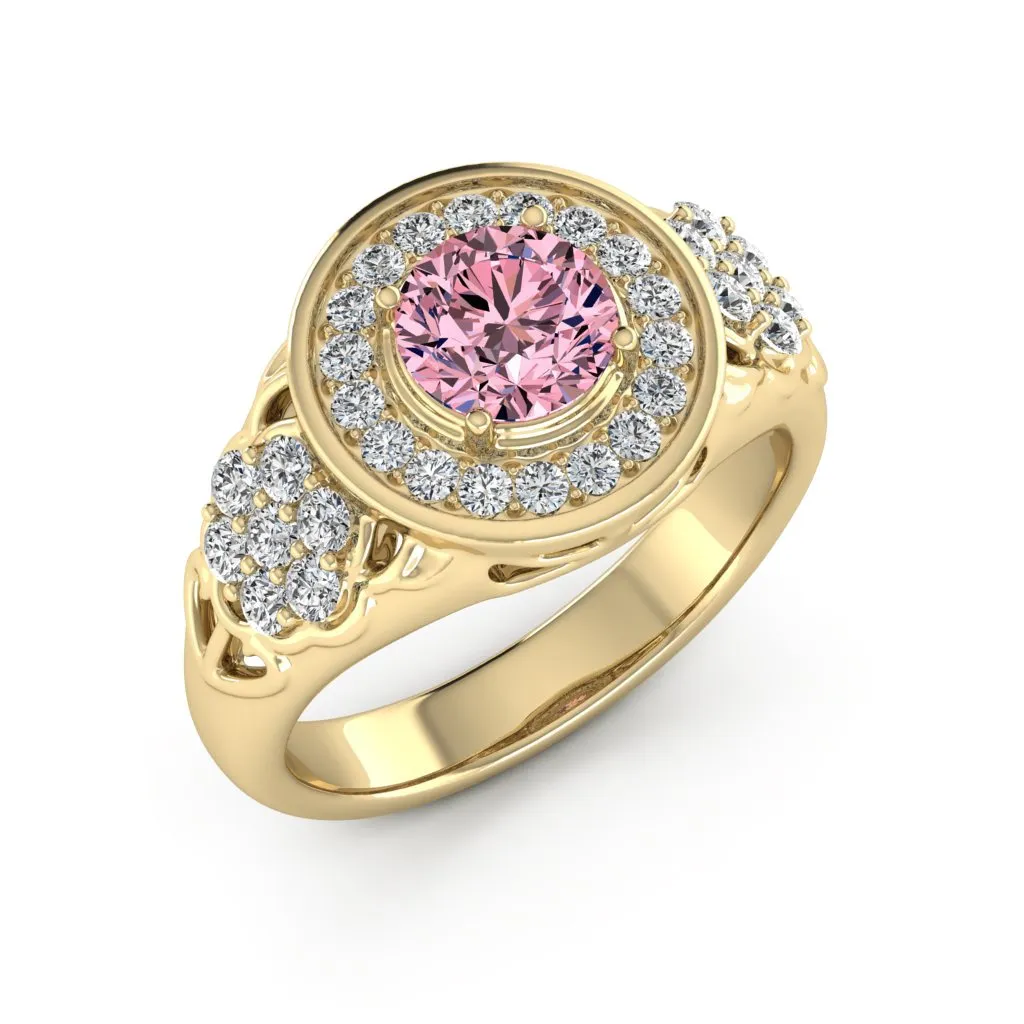 1.55 d.e.w. cts Katie Moissanite Ring