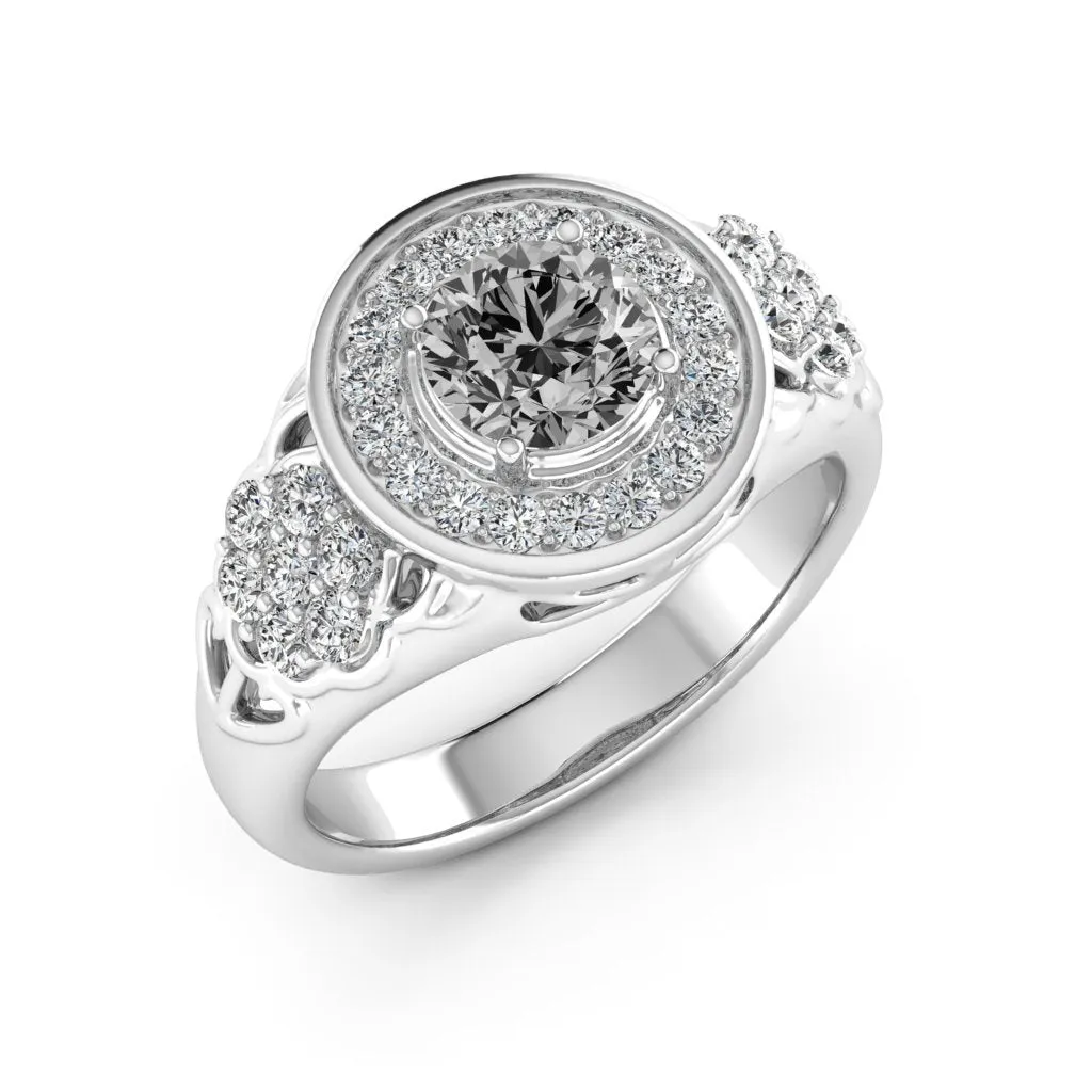 1.55 d.e.w. cts Katie Moissanite Ring