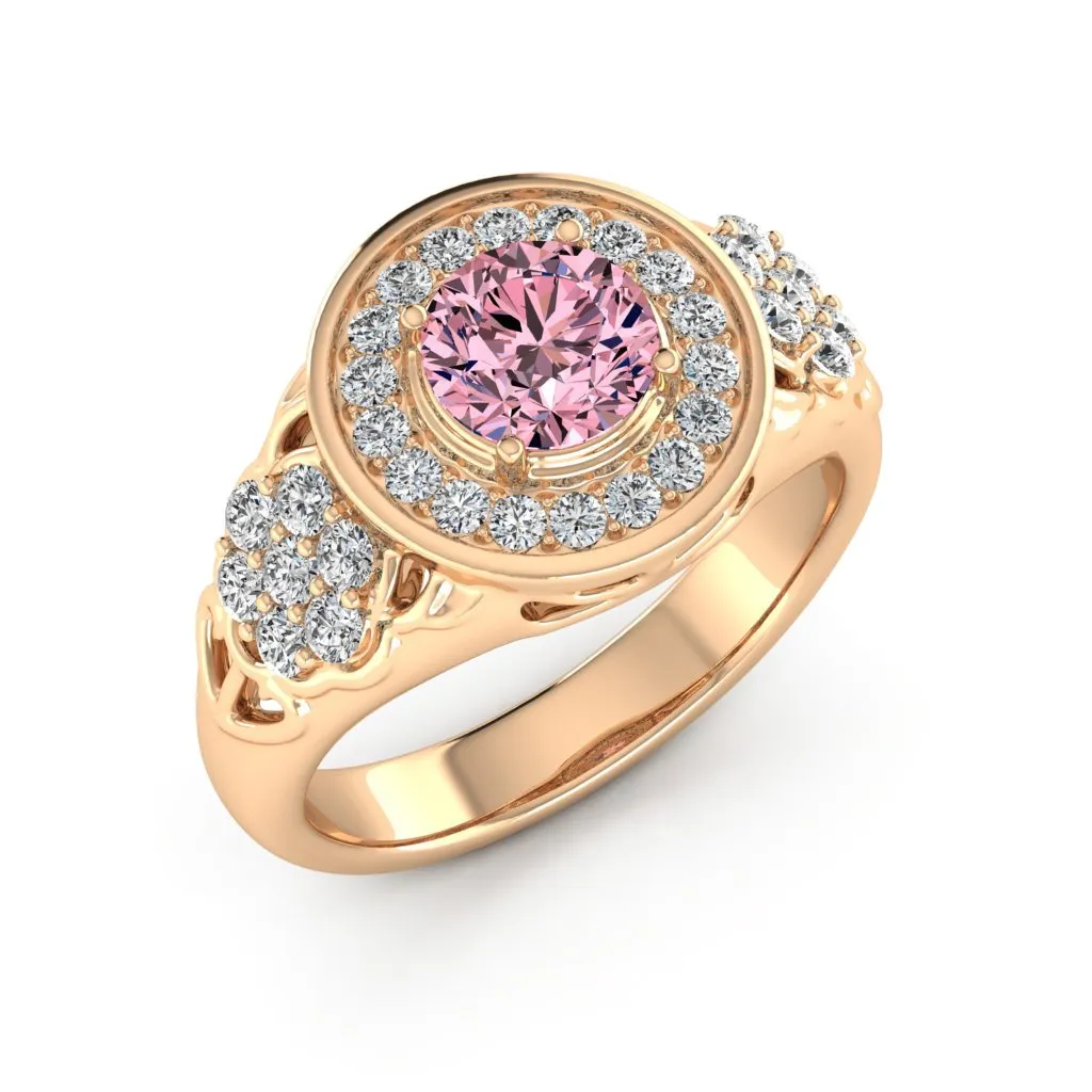 1.55 d.e.w. cts Katie Moissanite Ring